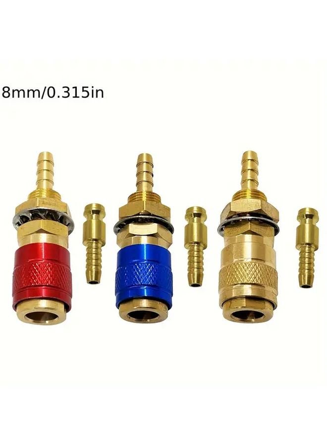 3 قطع موصل سريع 8 مم لخرطوم الغاز والماء - Image 5