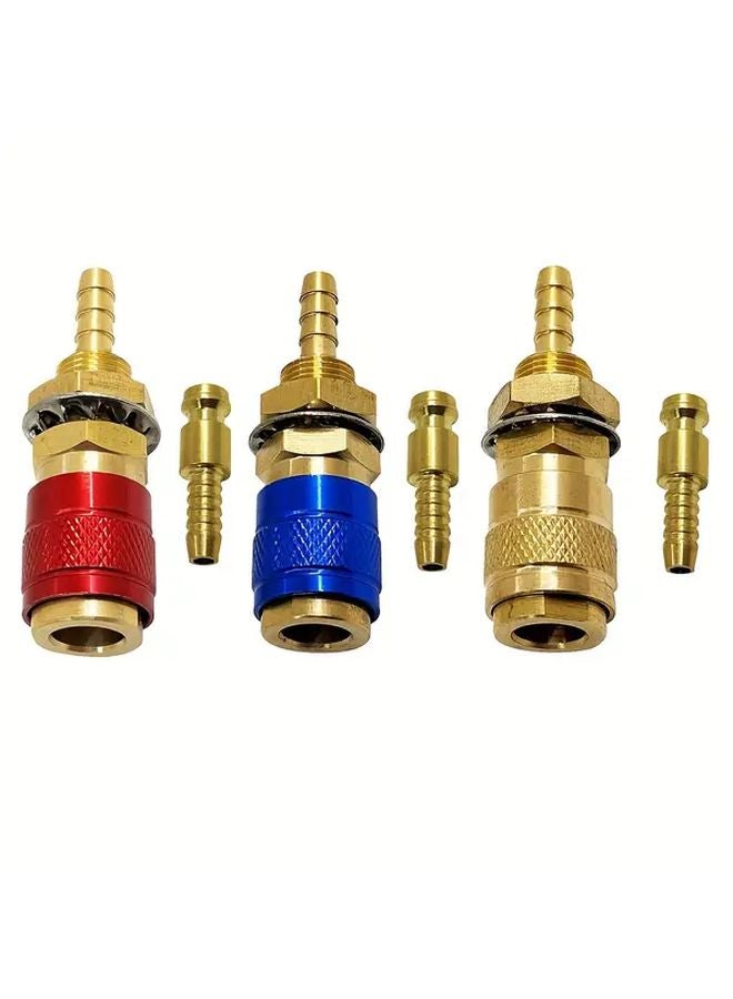 3 قطع موصل سريع 8 مم لخرطوم الغاز والماء - Image 1