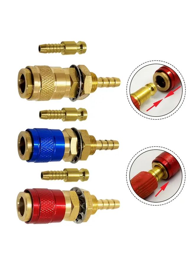 3 قطع موصل سريع 8 مم لخرطوم الغاز والماء - Image 2