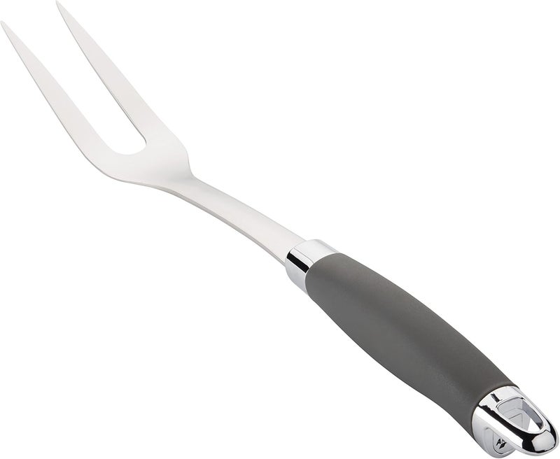 Anolon SureGrip Stainless Steel Meat ForkKitchen Tool 1325 Inch Gray46288 - Image 1