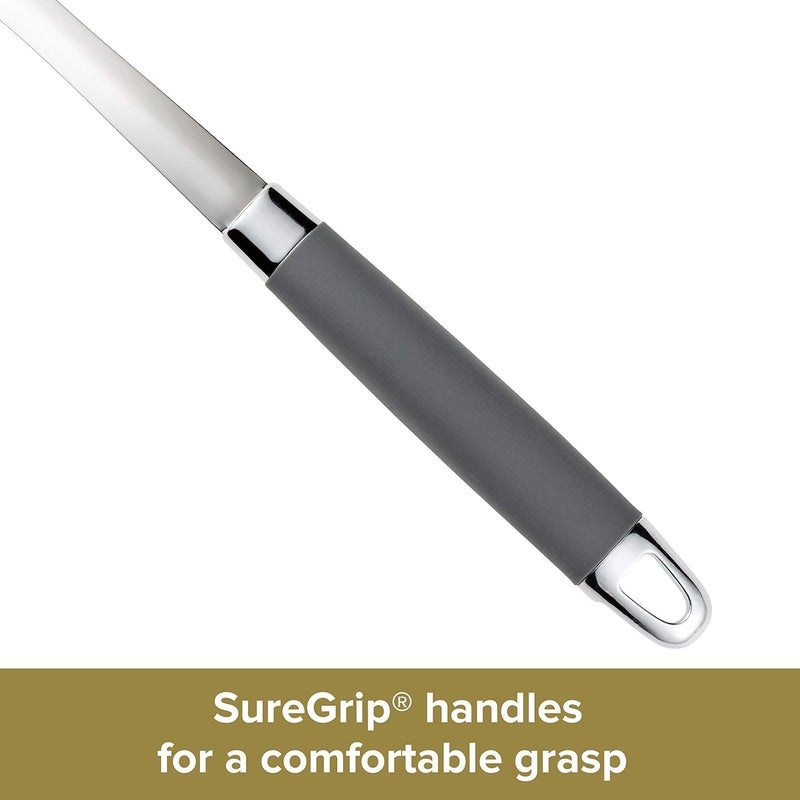 Anolon SureGrip Stainless Steel Meat ForkKitchen Tool 1325 Inch Gray46288 - Image 4
