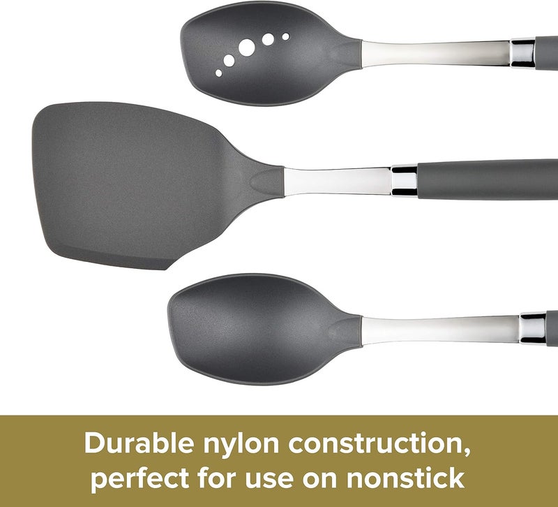 Anolon SureGrip Stainless Steel Meat ForkKitchen Tool 1325 Inch Gray46288 - Image 5