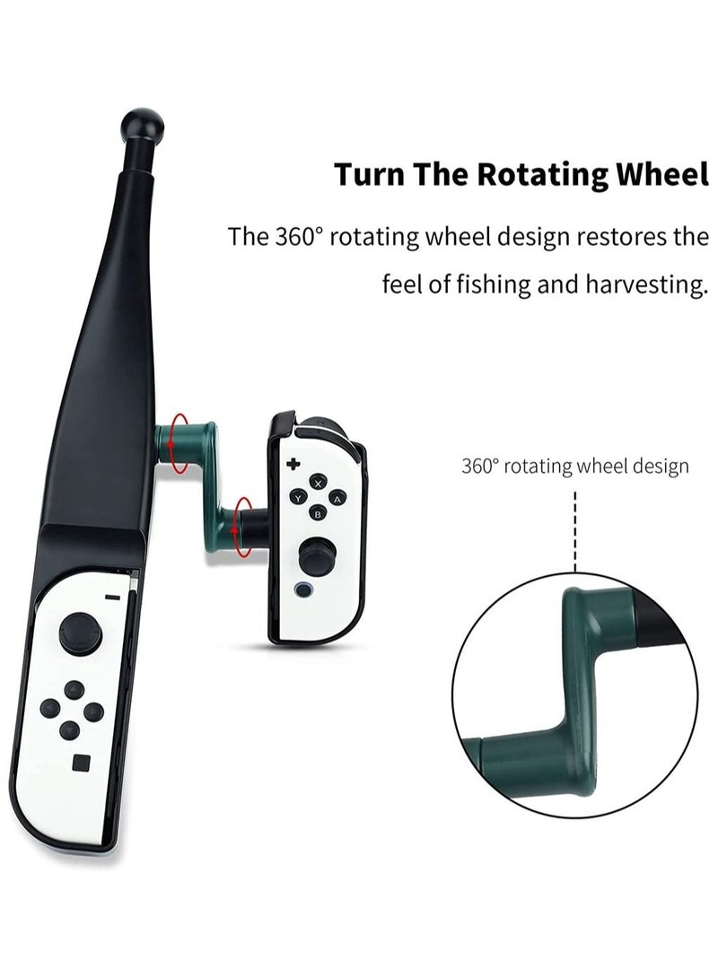 Y&D Fishing Rod for Nintendo Switch & OLED Joy Con, Game Handle Grip Controller Accessories The Strike Championship Edition, Enhance Gaming Experience - Image 3
