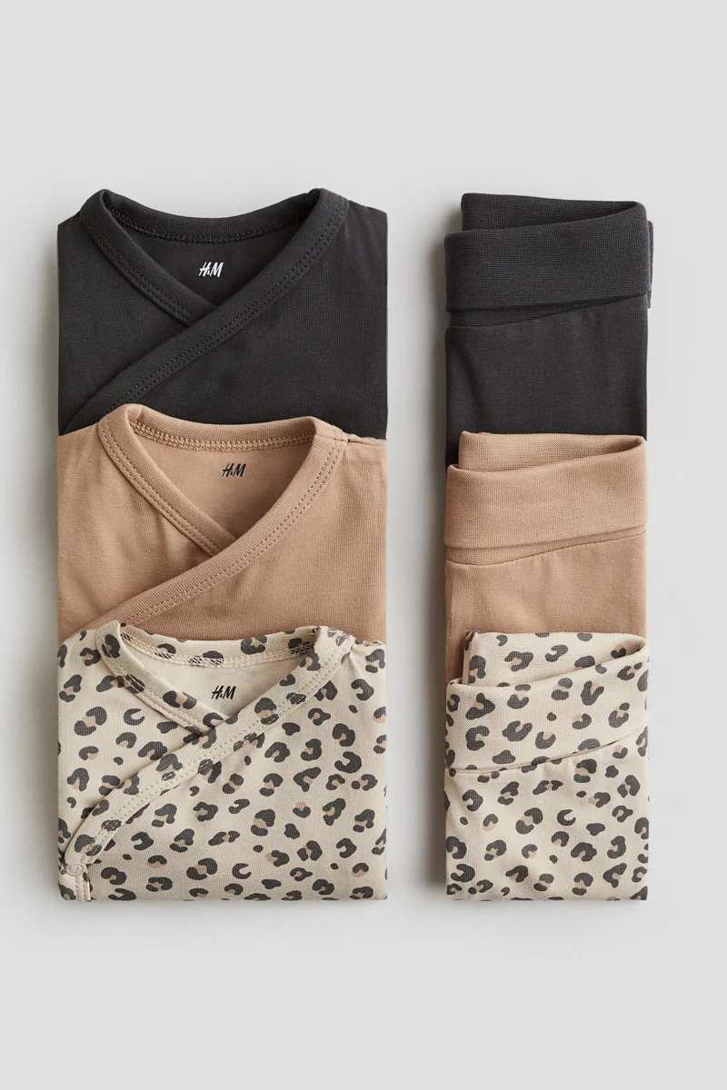 H&M 6-piece cotton set