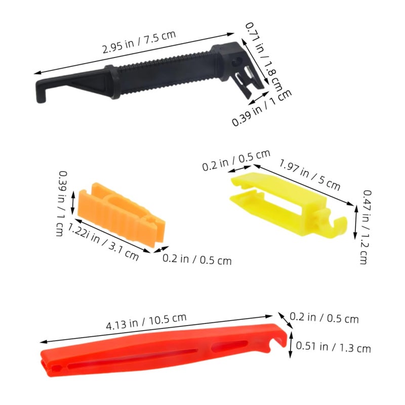 4 قطع مجموعة ملقط سحب الصمامات أدوات إصلاح كهربائية للسيارات والشاحنات والدراجات النارية - Image 3