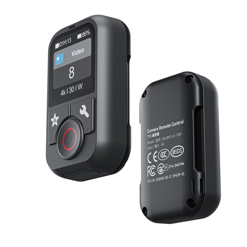 Wireless Smart Remote Control 60M Control Range 1.4 Inch Color Screen Sports Camera Remote - Multifunctional Modes Built-in Battery Waterproof Wristband for GoPro Hero 13 12 11 10 9 8 MAX - Image 2