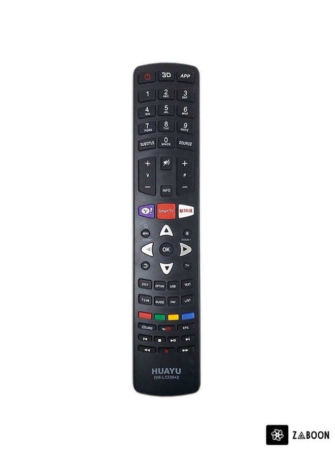 Zaboon Remote Control For TCL Smart TV Black