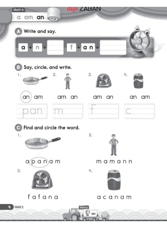 Oxford Phonics Book Word 2 Short Vowels Work Book - Image 5
