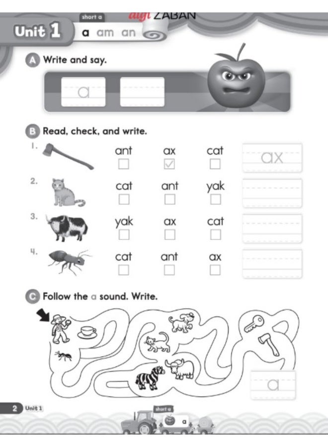 Oxford Phonics Book Word 2 Short Vowels Work Book - Image 3