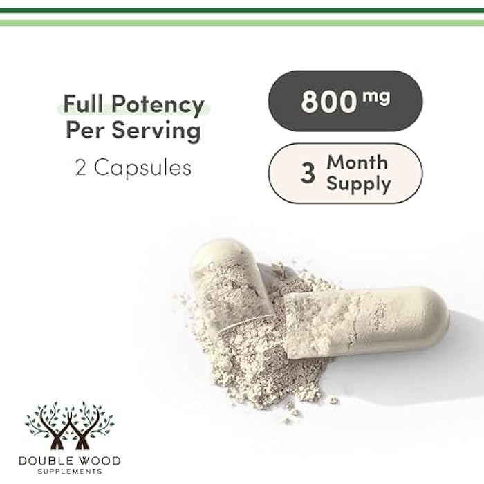 Double Wood Supplements Digestive Enzymes - 800mg Blend of All 10 Most Essential Digestive and Pancreatic Enzymes (Amylase, Lipase, Bromelain, Lactase, Papain, Protease, Cellulase, Maltase, Invertase) by Double Wood - Image 3