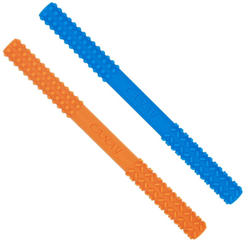 CANAY Hollow Chew Tubes Sensory Chew Toys for Autistic Children(2 Pack), Alt. to Chew Necklaces for Sensory Kids, Teething, Oral Motor Stimulation, ADHD, SPD - Image 1