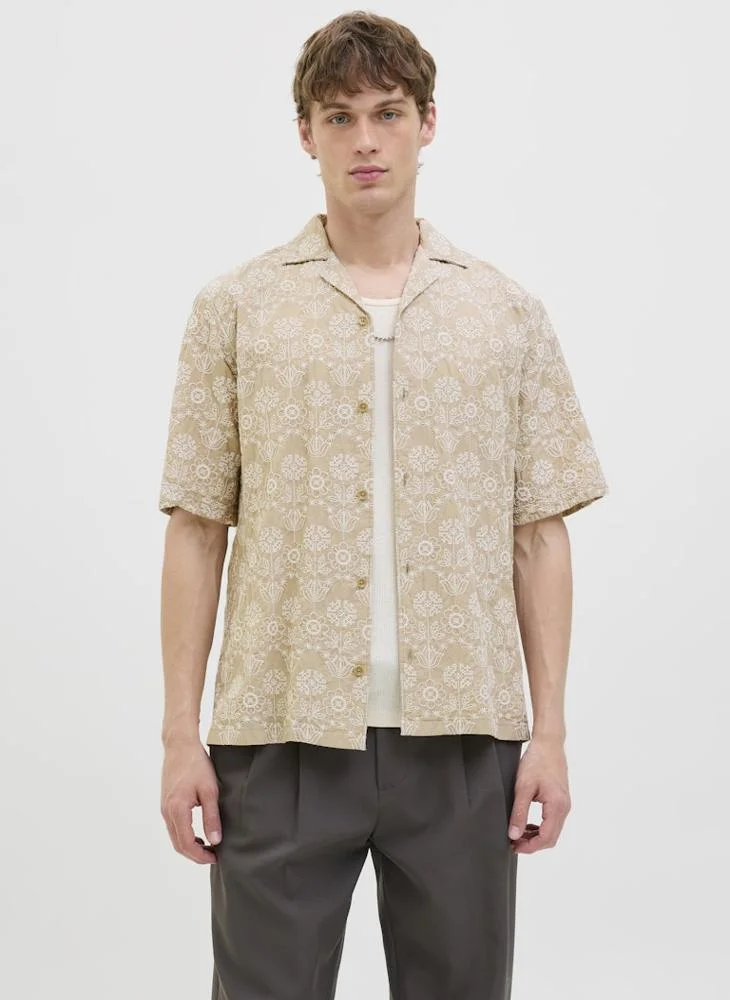 جاك اند جونز Jprblutate Embroidery S/S Shirt