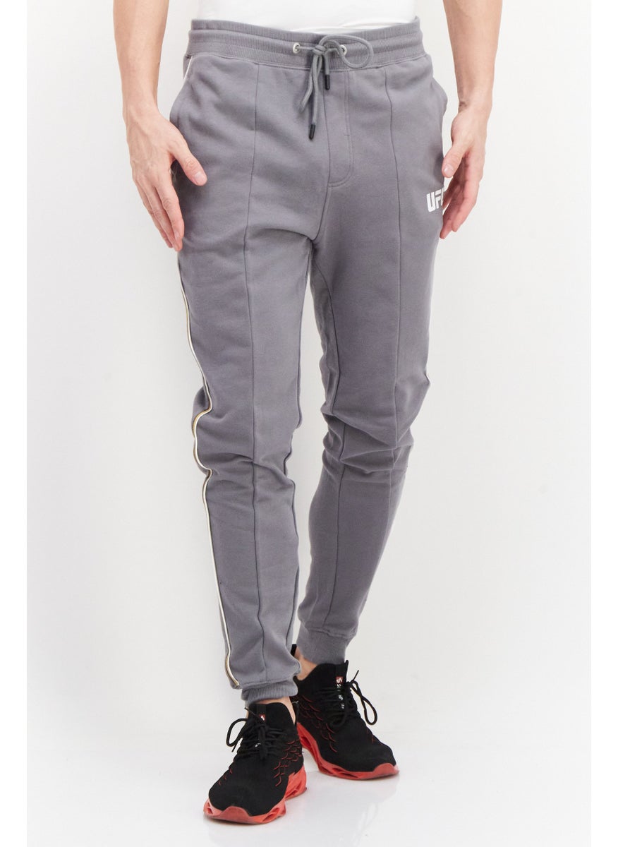 Ufc - Men Sportswear Fit Brand Logo Training Jogger Pant, Grey - Image 1