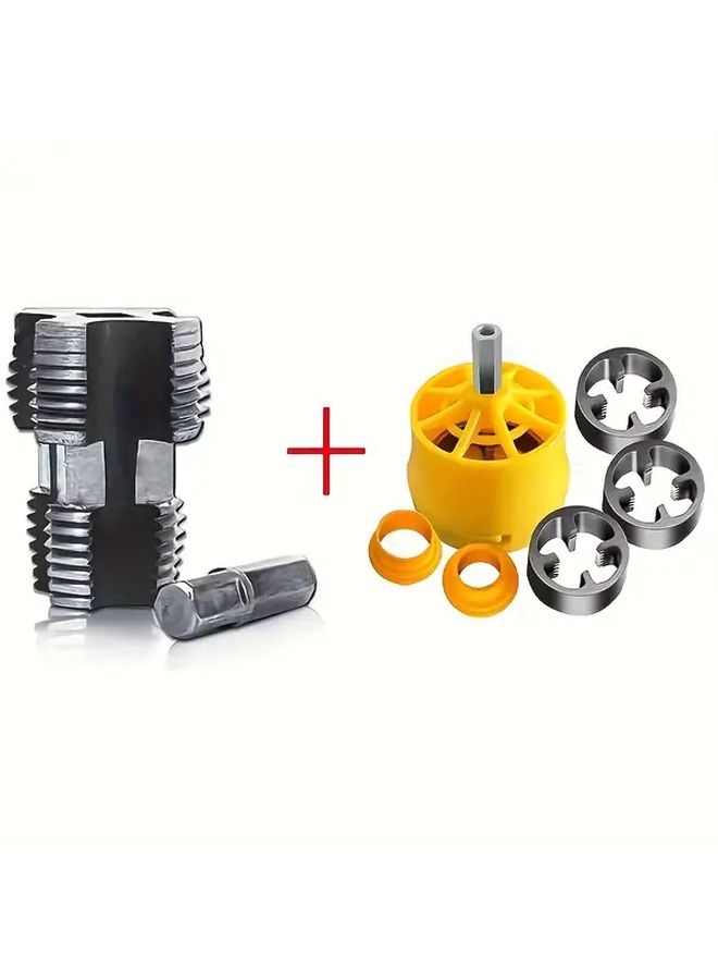 8 Pcs Plastic Pipe Thread Tap Set For Electric Drill PVC Water Pipe Threading Tool - Image 3
