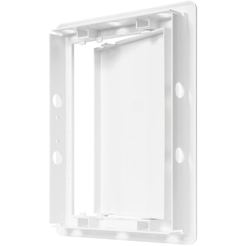 ECOPRO VENT 6" x 8" White Plastic Access Panel. Service Shaft Door Panel. Plumbing, Electricity, Heating, Alarm Wall Access Panel for Drywall. Bathroom Services Access Hole Cover. (6" x 8") - Image 5