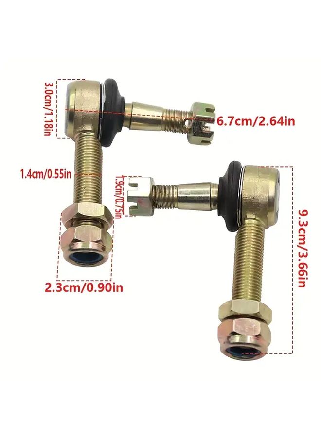Universal Tie Rod End Kit M12 M14 Ball Joint 1 Pair For 70cc 90cc 110cc 125cc 150cc ATV - Image 2