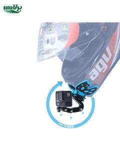 BURAQ Butterfly Helmet Mount Adapter for GoPro, Insta360, DJI and Other Action Cameras(Black)  - Image 5