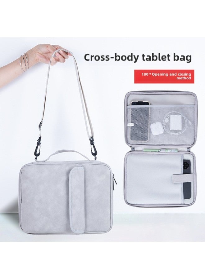 Tablet Bag 11 Inch Men's And Women's Bag Crossbody Bag Advanced IPad Storage Bag 13 Laptop Laptop Inner Bag-Color:Pink-Size:11inch - Image 2
