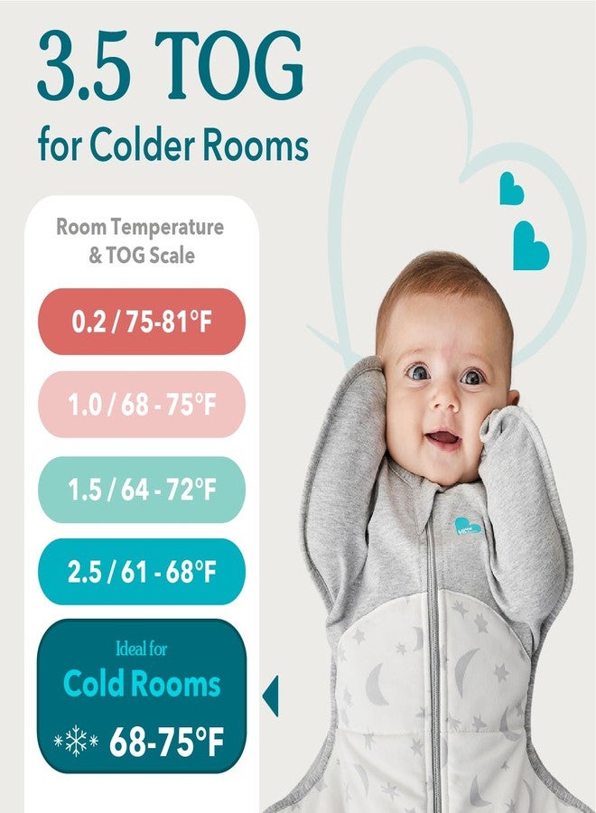 Love to Dream Swaddle UP Extra Warm 3.5 TOG, White, Newborn, 5-8.5 lbs, Dramatically Better Sleep, Allow Baby to Sleep in Preferred Arms Up Position for Self-Soothing, Snug Fit Calms Startle Reflex - Image 4