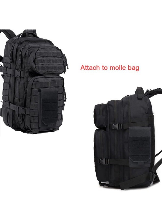 GZWER Universal Tactical Molle Mobile Phone Holster Belt Smartphone Strap Pack Utility Military Small Pouch Mini Waist Bag for iPhone 12ProMax/12Pro/12/11ProMax/11/X/8P/8/7P/7/6 5.5" Phone - Image 3