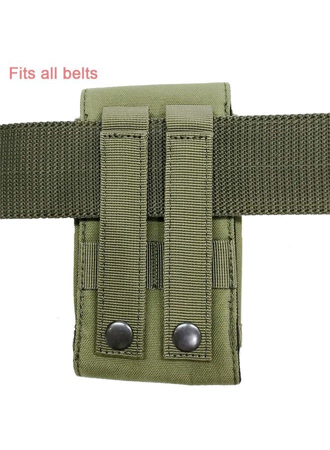 GZWER Universal Tactical Molle Mobile Phone Holster Belt Smartphone Strap Pack Utility Military Small Pouch Mini Waist Bag for iPhone 12ProMax/12Pro/12/11ProMax/11/X/8P/8/7P/7/6 5.5" Phone - Image 2