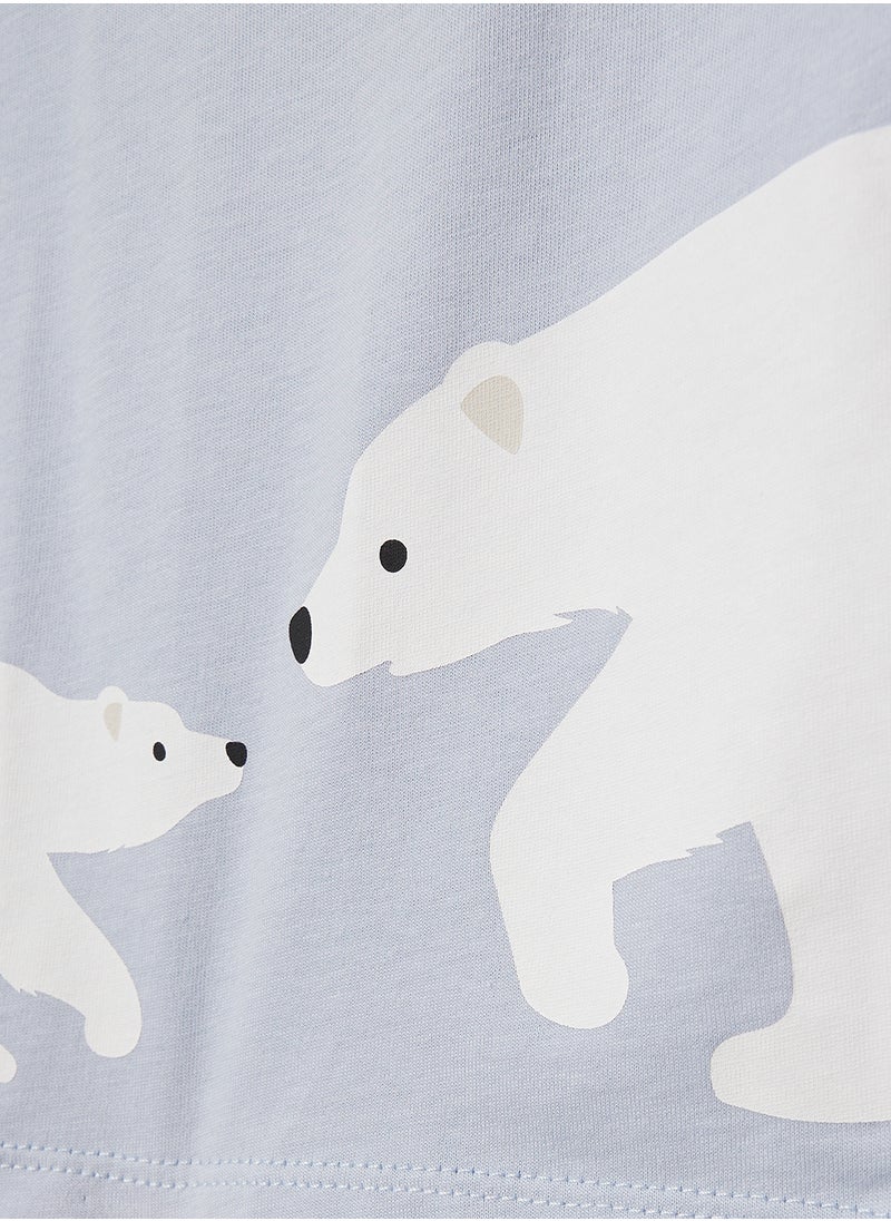 MUJI Kids Polar Bear T-Shirt  - Image 3