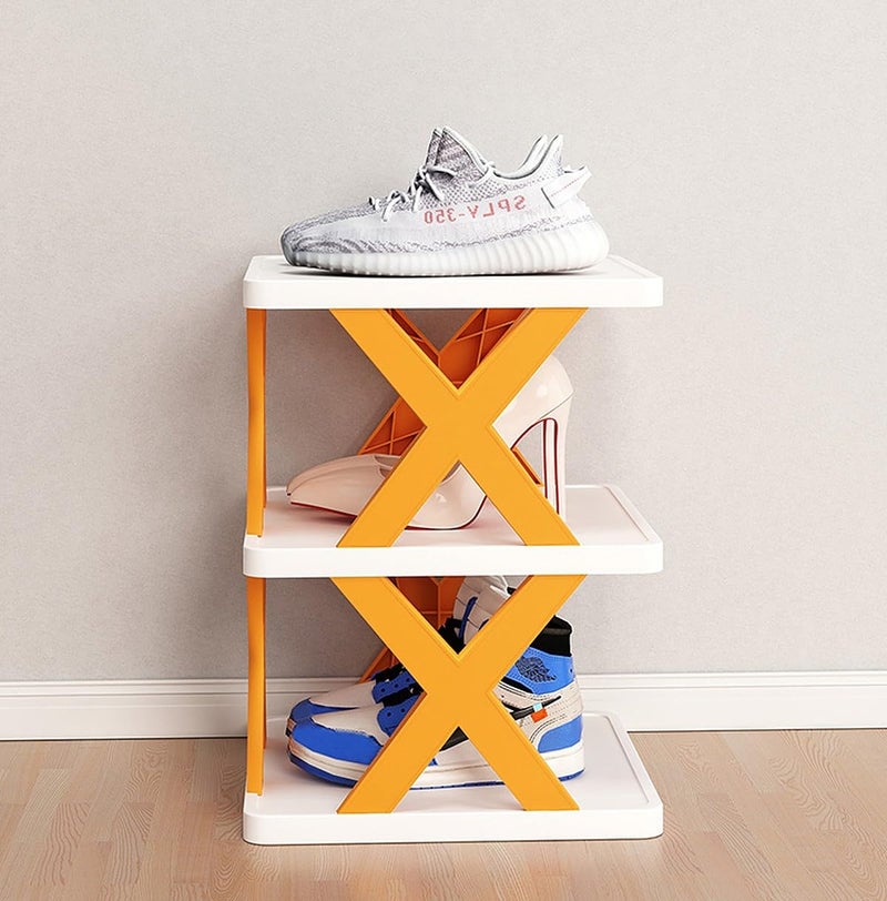 Wolpin 5 Shelves Shoe Rack Storage Multilayer Space Saver For Footwear, Toys, Clothes Large Multi-Purpose - Abs - Image 3