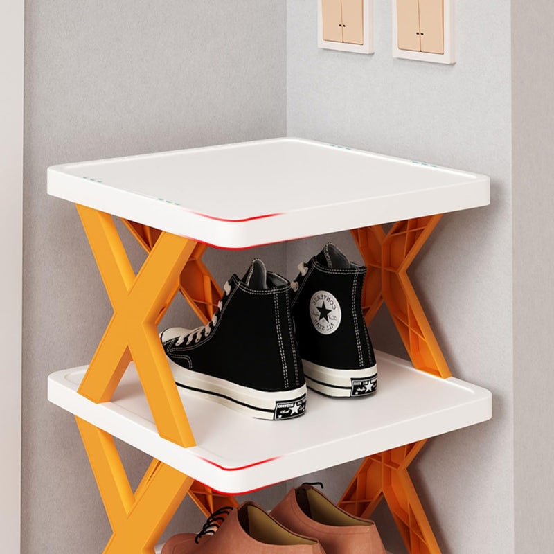 Wolpin 5 Shelves Shoe Rack Storage Multilayer Space Saver For Footwear, Toys, Clothes Large Multi-Purpose - Abs - Image 4