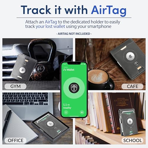TRAVANDO AirTag* Wallet Mens Wallet with Money Clip Air Tag Wallet Card Holder RFID Blocking Bifold Gifts for Men - Image 2