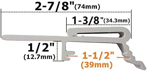 Cutelec 6pcs Valance Clip Vertical Blinds Dust Cover Holder Bracket for 1-1/2" or 1-9/16" Head Rails Across The Top - Image 2