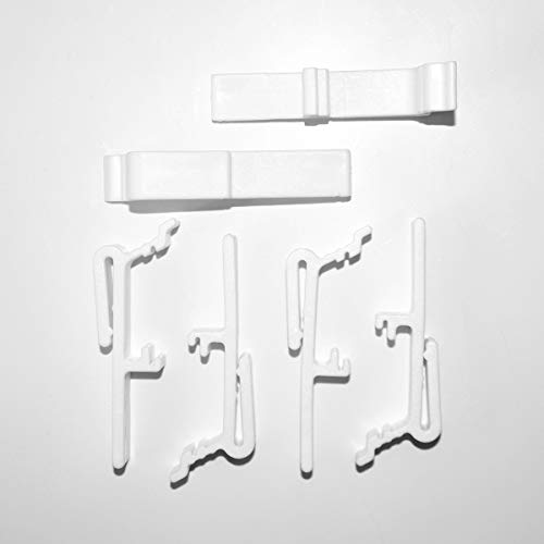 Cutelec 6pcs Valance Clip Vertical Blinds Dust Cover Holder Bracket for 1-1/2" or 1-9/16" Head Rails Across The Top - Image 4