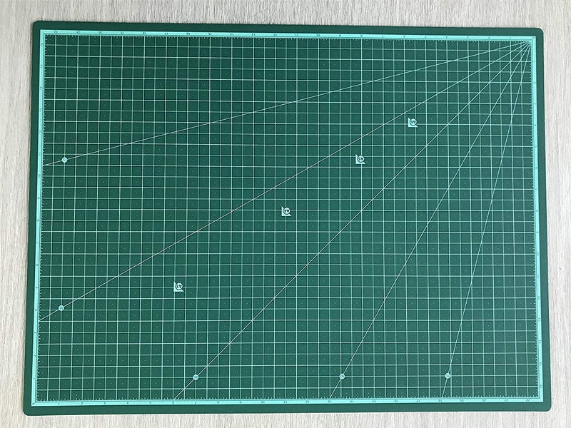 folca Folca Flexible Cutting Mat A2 with Marked Pattern and Grids (A2)  - Image 1