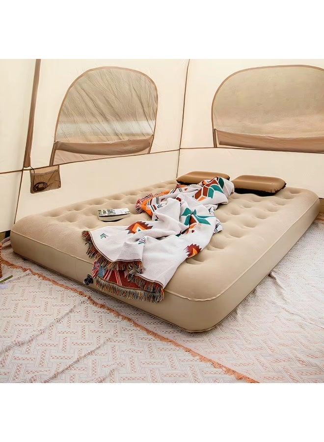 RH Air mattress with Built in Pump Raised in 2 min Quick self inflating Air Mattress , durable blow Up Mattress Air bed for Trips, Home, Camping 190 *100*25 cm with type C charger , Nozzles ,Storage bag and Air Pump - Image 1