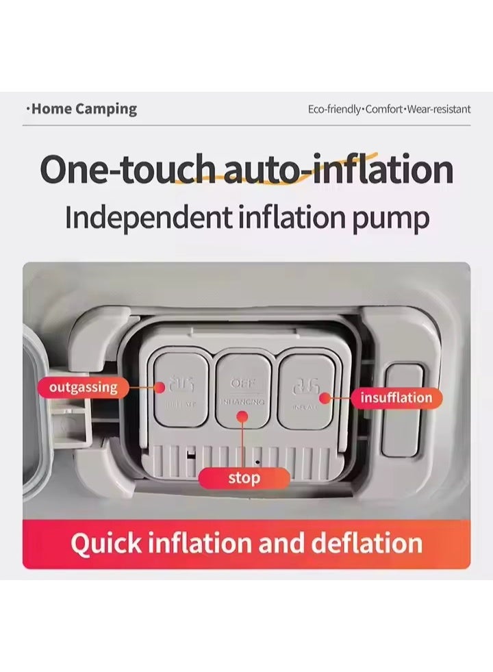 RH Air mattress with Built in Pump Raised in 2 min Quick self inflating Air Mattress , durable blow Up Mattress Air bed for Trips, Home, Camping 190 *100*25 cm with type C charger , Nozzles ,Storage bag and Air Pump - Image 5