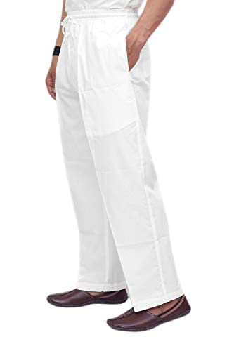Fashtastic Men's White Cotton Casual Style Pyjama (Xx-Large) - Image 2