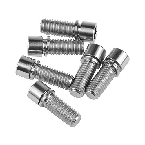 Wanyifa M8 x 20mm Titanium Ti Bolt with Washer for BMX Bicycle Stem Pack of 6 (Normal Titanium) - Image 4