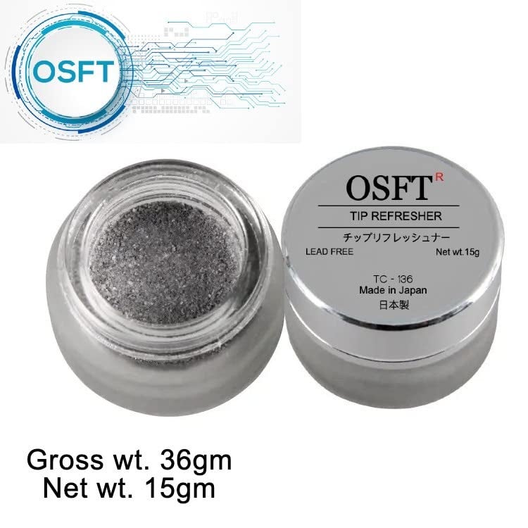 OSFT Lead-Free Tip Tinner or TIp Refreher, Net Wt -15g (Made in Japan) Uses for Soldering or Desoldering Iron Tip Cleaning. (Pack of 1) - Image 2