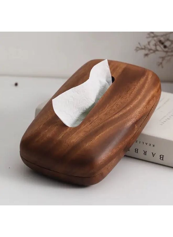 Large Solid Wood Tissue Box With Customizable Lid Modern Chinese Style - Image 5