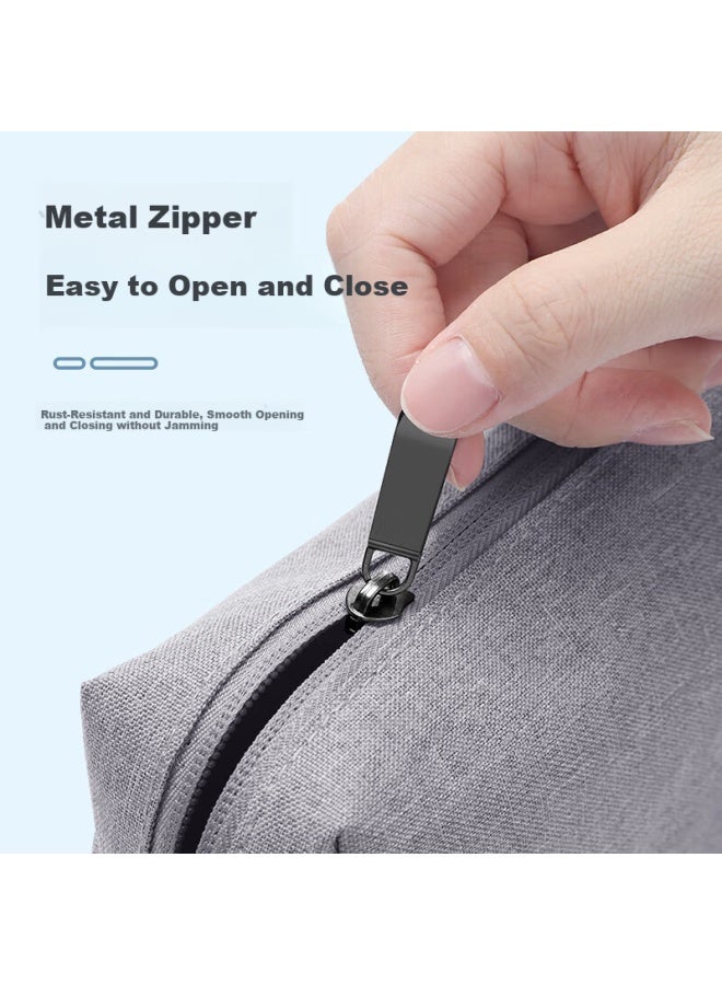 Bubm Cable Organizer Bag For Laptop Power Cord, Charger, Earphones, Usb Flash Drive, Digital Accessories, Mouse Storage Box, Grey - Image 3