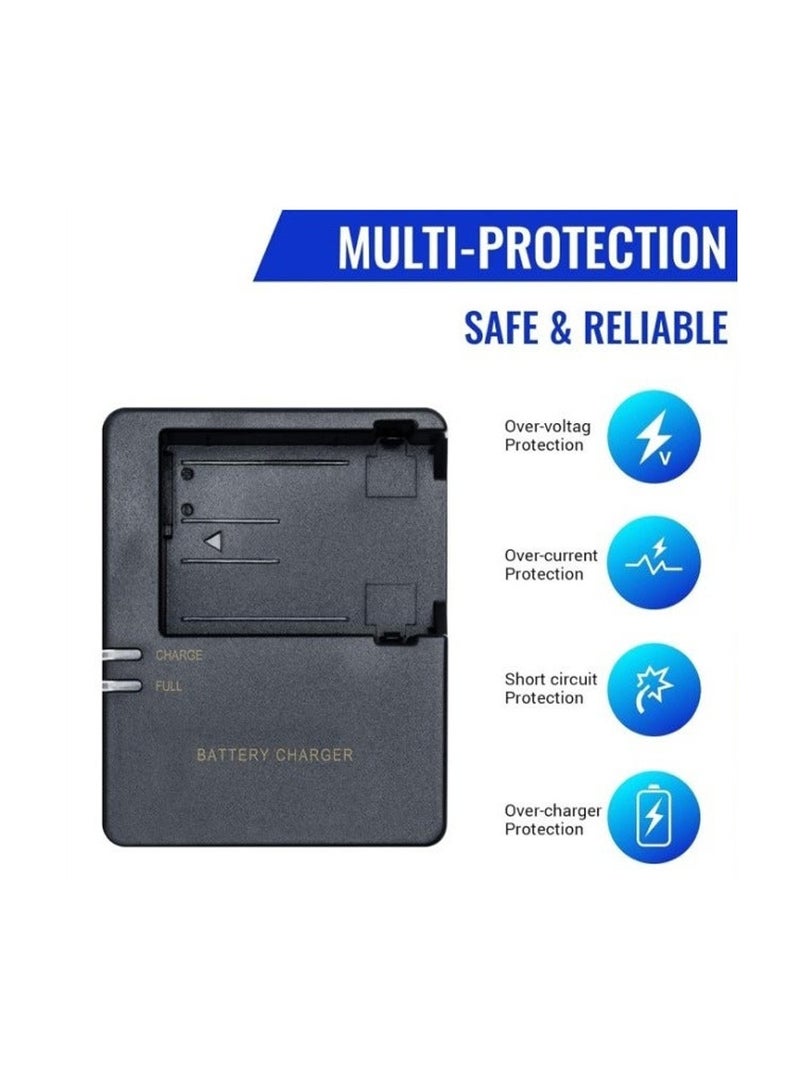 LC-E8 Quick Battery Charger Compatible with LC-E8 LP-E8 Battery for Canon EOS Rebel T2i T3i T4i T5i 550D 600D 650D 700D X4 X5 X6 X6i X7i, Not for Rebel T2, T3, T4, T5 - Image 2