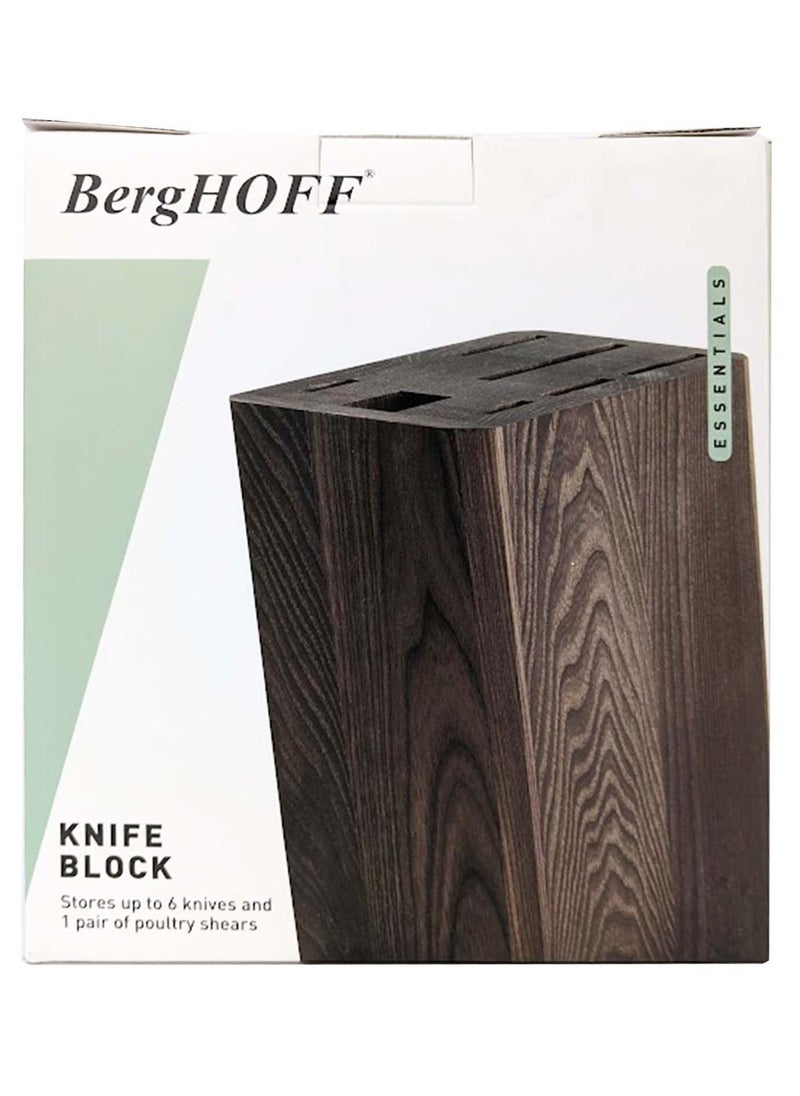 Berghoff BergHOFF Essentials Block, Dark Wooden, 17 x 8.5 x 21.5 Cm No Knife  - Image 1