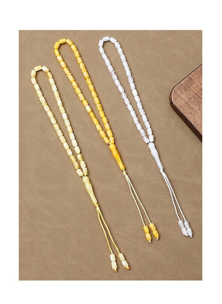 GRKC prayer beads33 Beads Acrylic Tasbih Prayer Beads – Lightweight, Durable, Perfect for Daily Use  - Image 2