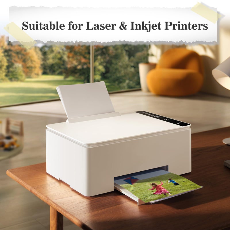 Yizhet 100 Sheets Card Stock Printer Paper 8.5 x 11, Bright White Cardstock 65lb/176gsm, for Office Printing, Invitations, Crafting, DIY Cards - Image 4