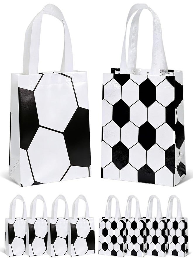 BAISDY 24Pcs Soccer Goodie Snack Gift Bags, Soccer Party Favor Bags with Handles - Image 1