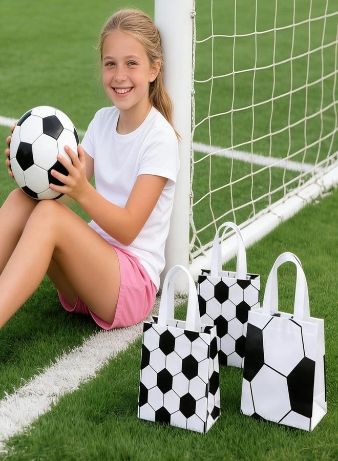 BAISDY 24Pcs Soccer Goodie Snack Gift Bags, Soccer Party Favor Bags with Handles - Image 5