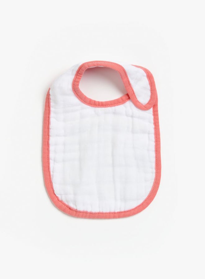 mothercare Pack Of 3, Baby Girls 100% Cotton Woven Bib - Image 3