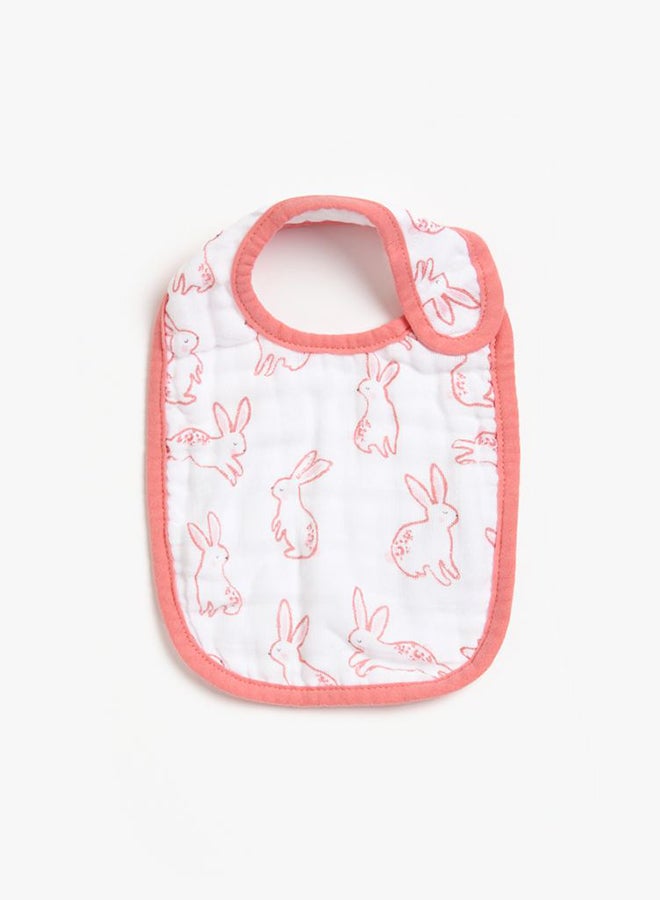 mothercare Pack Of 3, Baby Girls 100% Cotton Woven Bib - Image 2