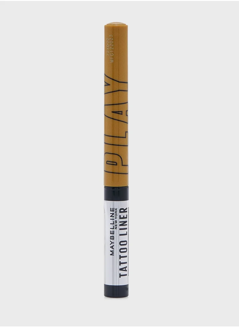 MAYBELLINE NEW YORK Maybelline New York, Tattoo Liner Play - Smudge-Proof, Long-Lasting & Waterproof Liquid Eyeliner (Drop)