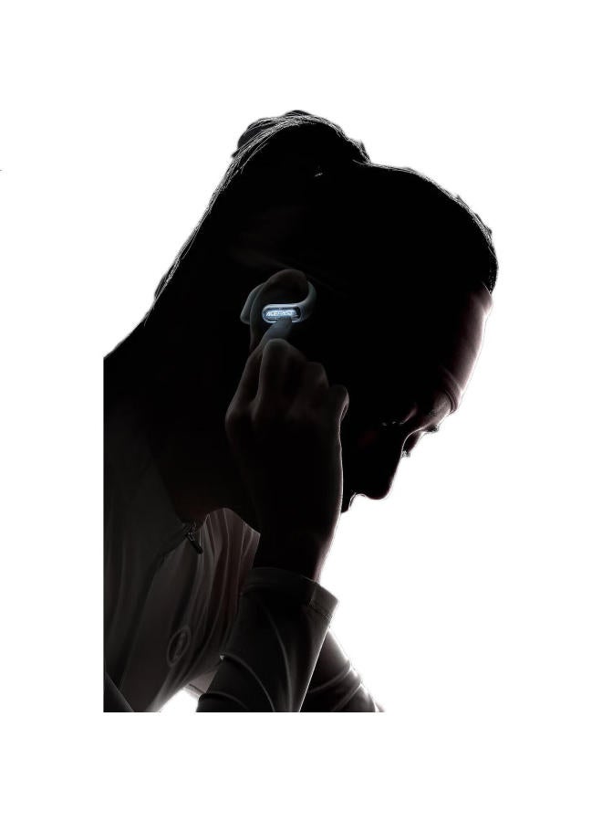 ACEFAST Speed Night Light Open Bluetooth Earphones Wireless Non-In-Ear Sports Gaming Ear-Hook New Comfortable Skin-Friendly Fitness Sweat-Proof Earphones Cherry Blossom Pink - Image 1