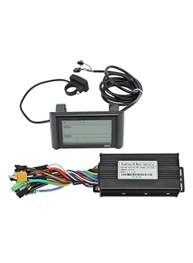 وحدة تحكم المحرك بدون فرش مع شاشة LCD عرض 24V 48V 500W 750W سبيكة ألومنيوم - Image 1